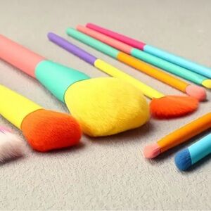 Colorful Makeup Brush Set